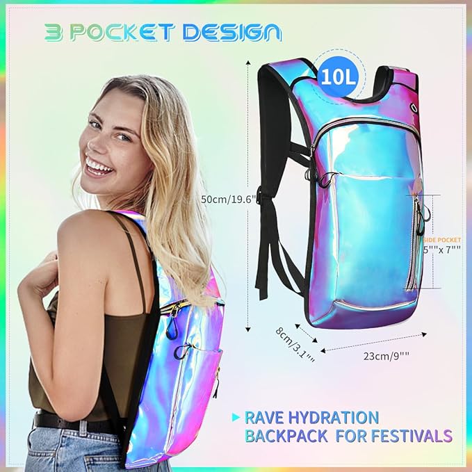 Hydration Backpack with 2L Water Bladder