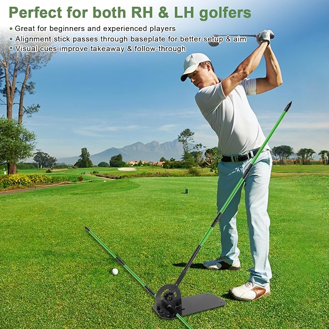 Golf Alignment Stick Holder Swing Trainer